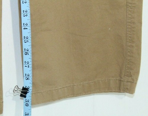 GEORGE MEN'S CASUAL DRESS PANTS TAN FLAT FRONT SIZE 38X32 - Picture 3 of 9