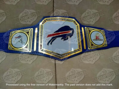 Buffalo Bills NFL Championship Belt Adult Size 2mm Brass