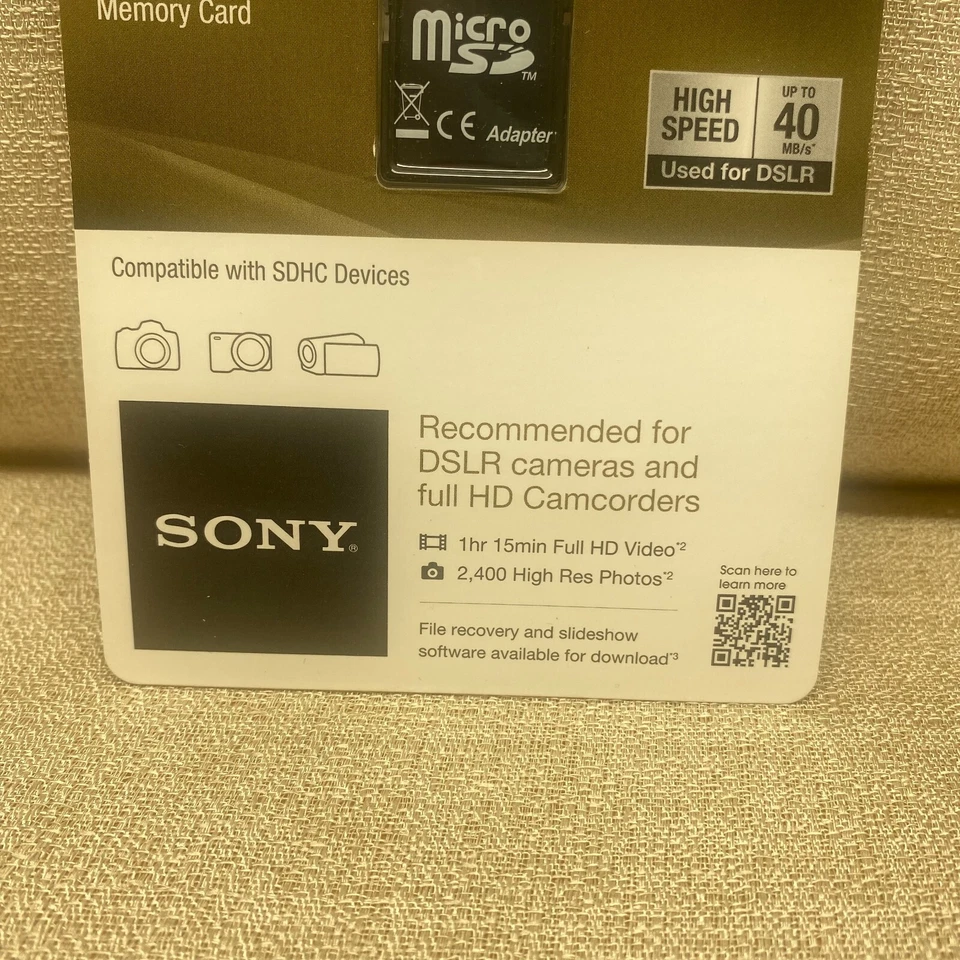 Sony 16GB SDHC/SDXC Class 10 UHS-1 R40 Memory Card SF16UY/TQMN-NEW - Image 4 of 4