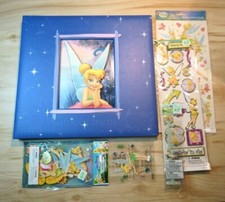 Disney Tinkerbell Scrapbook Album 12 x 12. 10 Pages. Extra Stickers  