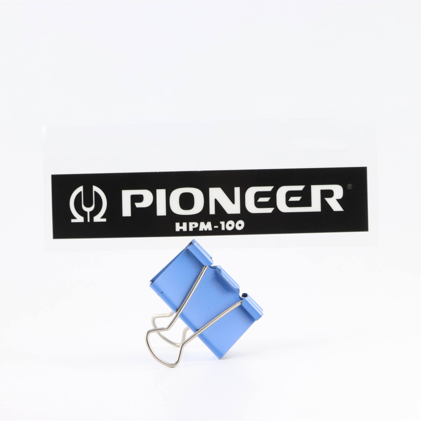 PIONEER HPM-100 logo badge Sticker Decal waterproof 128mm(5.03")X26mm(1.02")