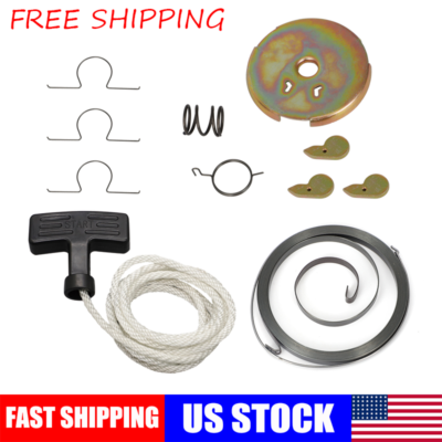 #ad #ad Recoil Starter Spring Rope Handle amp; Pull Start Rebuild Kit For Honda 70 85 ATC $15.05
