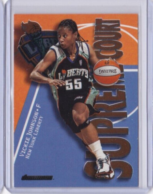 2000 Skybox Dominion WNBA Supreme Court#8 VICKIE JOHNSON NEW YORK LIBERTY IDWN
