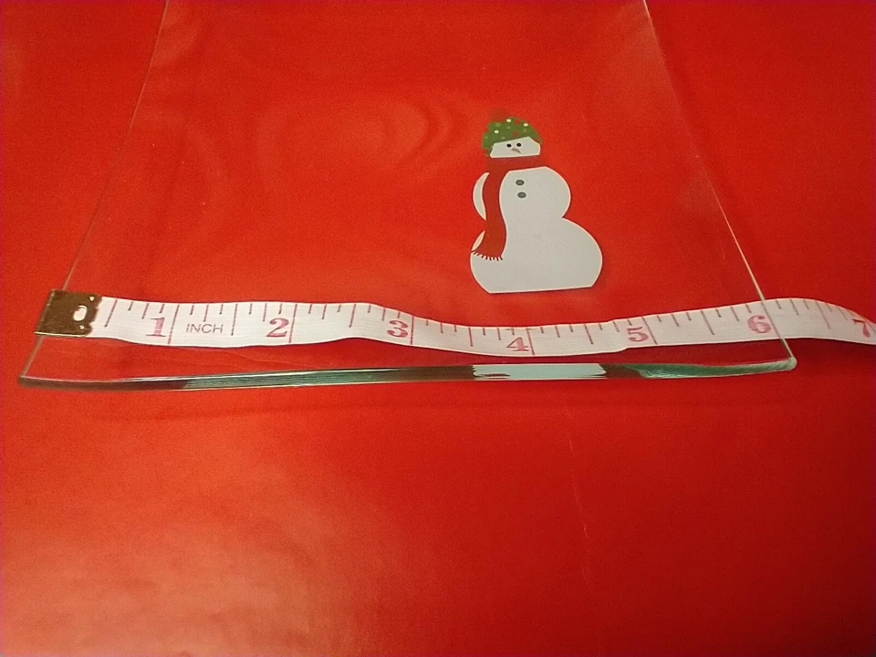 4 Pampered Chef  6" Appetizer Plates (sold as is) Christmas HOLIDAY snowman - Image 4 of 4