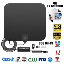 350Miles Indoor HD Digital TV Antenna Aerial Signal Amplified 4K 1080P 37DBI