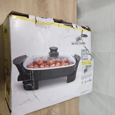 Open Bella 11″ x 11″ Non Stick Electric Skillet Frying Cooking Kitchen Appliance