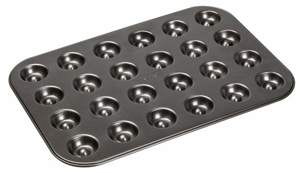 Zenker Backform 26,5 Cm Aus Stahl Schwarz Husarenkrapfen Engelsaugen Backblech-image