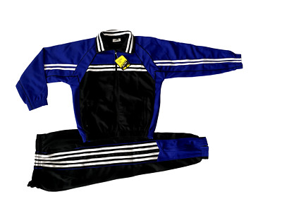 Freizeitanzug/Trainingsanzug Sportanzug ''NEW'' Schwarz/Blau/Weiß Gr. S