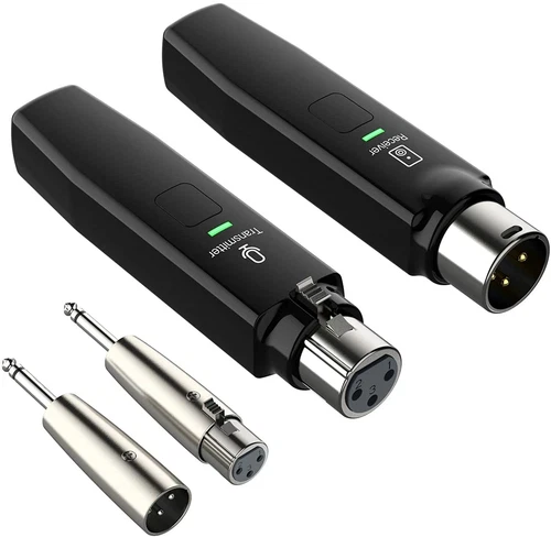 Microphone Wireless System 2.4GHz Wireless Mic Adapter,Rechargeable Wireless XLR - Picture 2 of 8