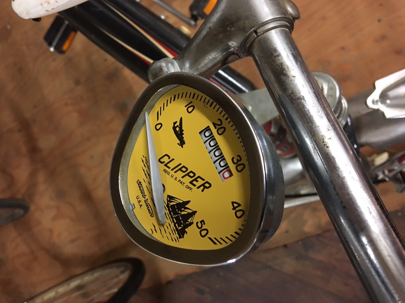 Bicycle Speedometer Stewart Warner HEAD ONLY  ALL METAL USA SUPER DEAL