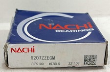 1 NEW NACHI 6207ZZECM RADIAL DEEP GROOVE BALL BEARING NIB  MAKE OFFER  