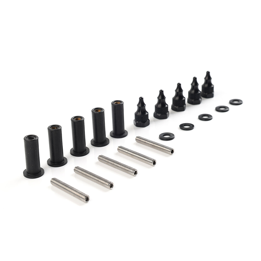 5pcs Windshield Well Nut Bolt Screws Hardware Kit For Harley Road Glide