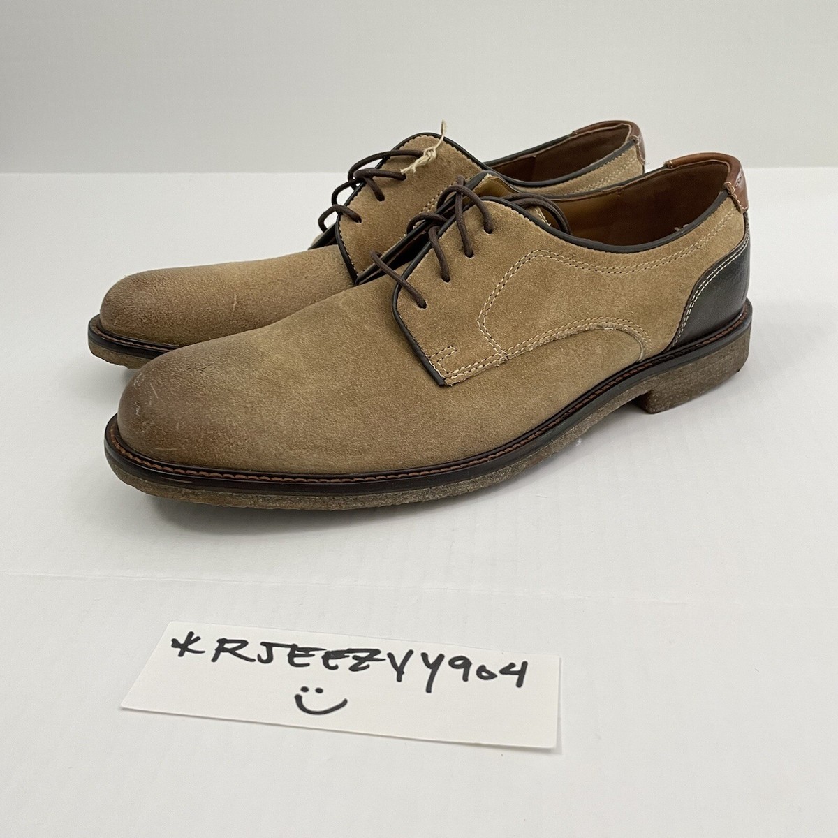 Johnston & Murphy Mens Howell Plain Toe Oxford Tan Brown 