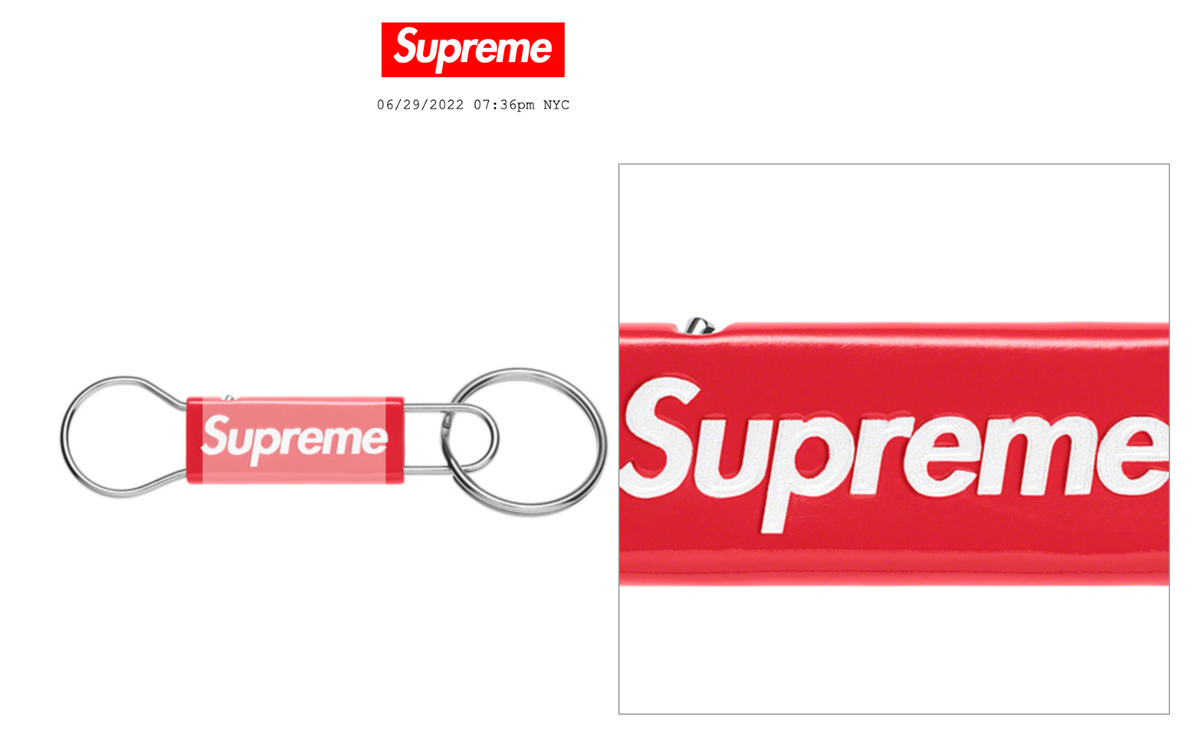 SUPREME CLIP KEYCHAIN (RED) SS22 EMILIO PUCCI BOX LOGO TEE LEATHER