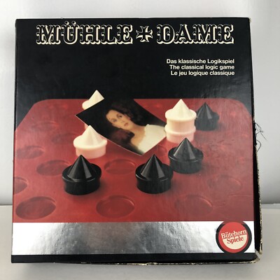 Dame Muhle Checkers Board Game Butehorn Spiele Complete Vintage German 