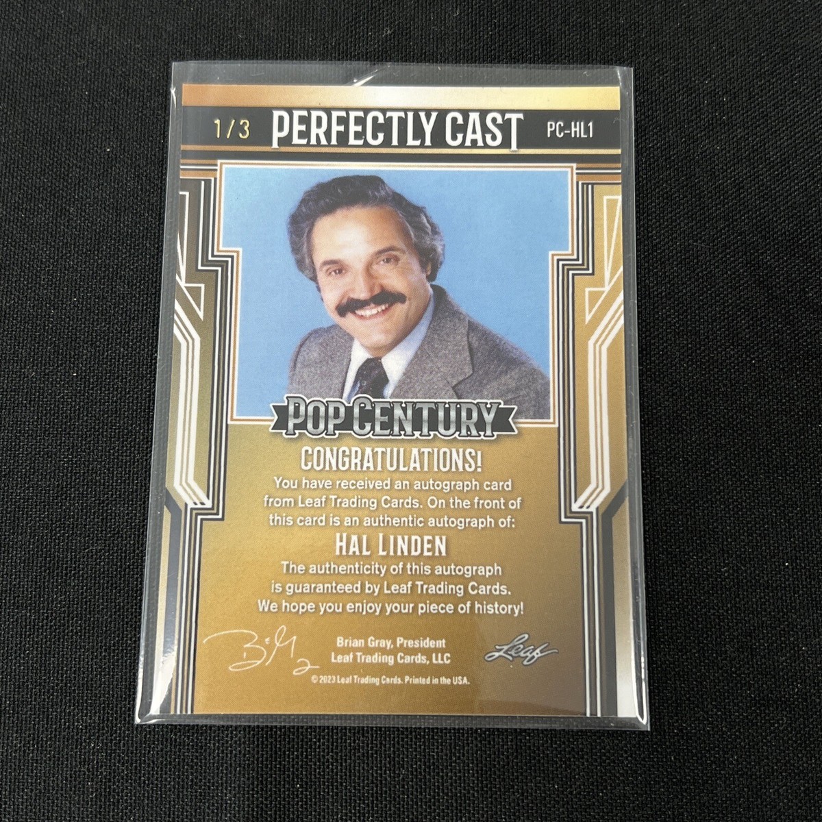 2023 LEAF POP CENTURY HAL LINDEN PERFECTLY CAST ORANGE WAVE AUTO 1