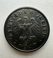 10 pfennig 1947 F Deutschland Zink M&uuml;nze Erhaltung (673)