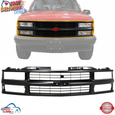 NEW FRONT GRILLE ASSEMBLY BLACK PLASTIC FITS 1995-2000 CHEVROLET TAHOE GM1200239