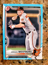 Jordan Westburg 2021 Bowman Paper Prospect Sky Blue Border 192/499