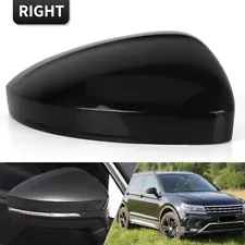 Passenger Right Side Rearview Door Wing Mirror Cover Cap For VW Tiguan 2017-2023