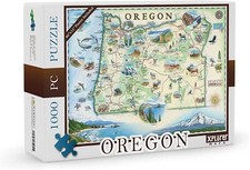 Oregon 1000 Piece Jigsaw Puzzle Xplorer Maps New