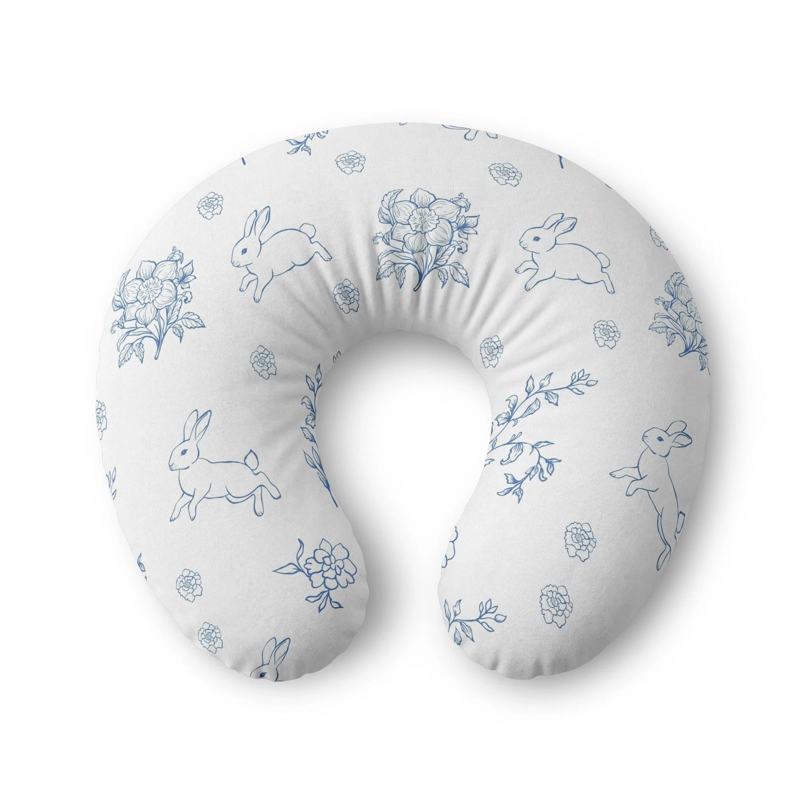 Blue Floral Bunny Nursing Pillow Cover | Nursing Pillow
Opens in a new window or tab