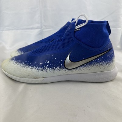 Nike React Phantom Vision Pro DF IC Blau Weiß Größe UK 10 Herren Hallenschuhe