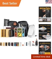Professional Ski And Snowboard Waxing Kit With Edge Tuner And Adjustable Iron
