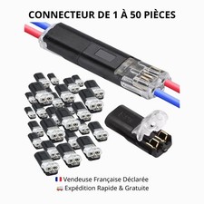 Connecteur Électrique Étanche Voiture Prise 2 Broche Câble Borne Auto Nouveau