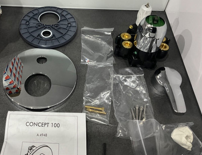Concept 100  Fertig-Set Wanne  in chrom , A 4948 AA