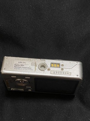 Pentax Optio S5N Compact Digital Camera Silver Tested Used