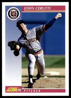 1992 Score John Cerutti Detroit Tigers #179