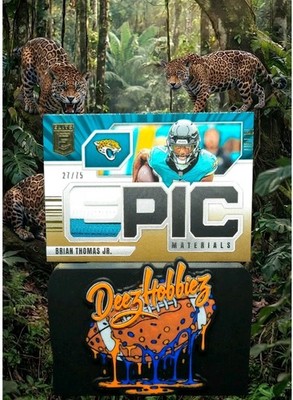 2025 Panini Donruss Elite /75 Epic Materials Brian Thomas Jr JAX Jaguars #EM-BTJ