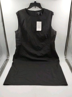 Theory Sleeveless Fitted Sheath Traceable Wool Dress - Black - Size 18  (C3-C8) | eBay