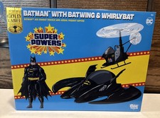 McFarlane DC Super Powers Batman Batwing Whirlybat 3pk Gold Label Figure Set