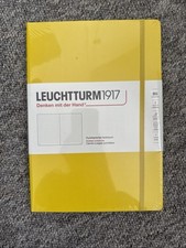 New Leuchtturm 1917 Hard Cover B5 Lemon Yellow Dotted Grid Notebook 366169 219pp