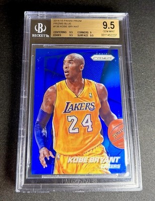 2014 Kobe Bryant Panini Prizm True Blue Solid 70/99 BGS 9.5 GEM #136 Prizms KB