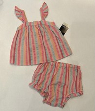 Baby Girl 18 Months Shorts Tank 2 PC Set Cute Summer Outfit New
