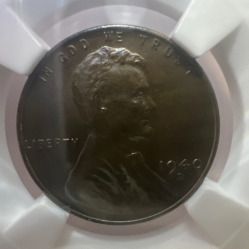 NGC MS-65 BN 1940-D Lincoln Cent, Beautifully Toned, Radiant, PQ Gem! - Image 4 of 4