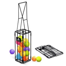 TurboStride Portable Tennis Ball Hopper, Pickleball Picker, Large Capacity, No A