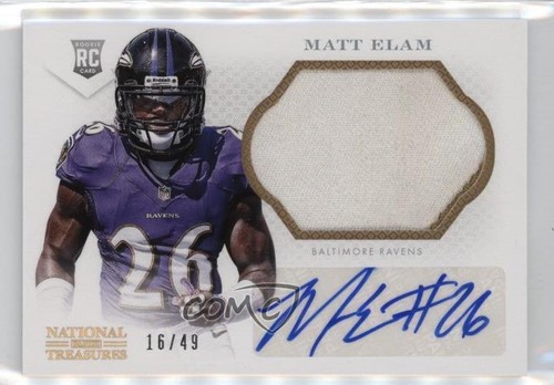 Matt Elam [Autograph Gold] #308 2013 Panini National Treasures card