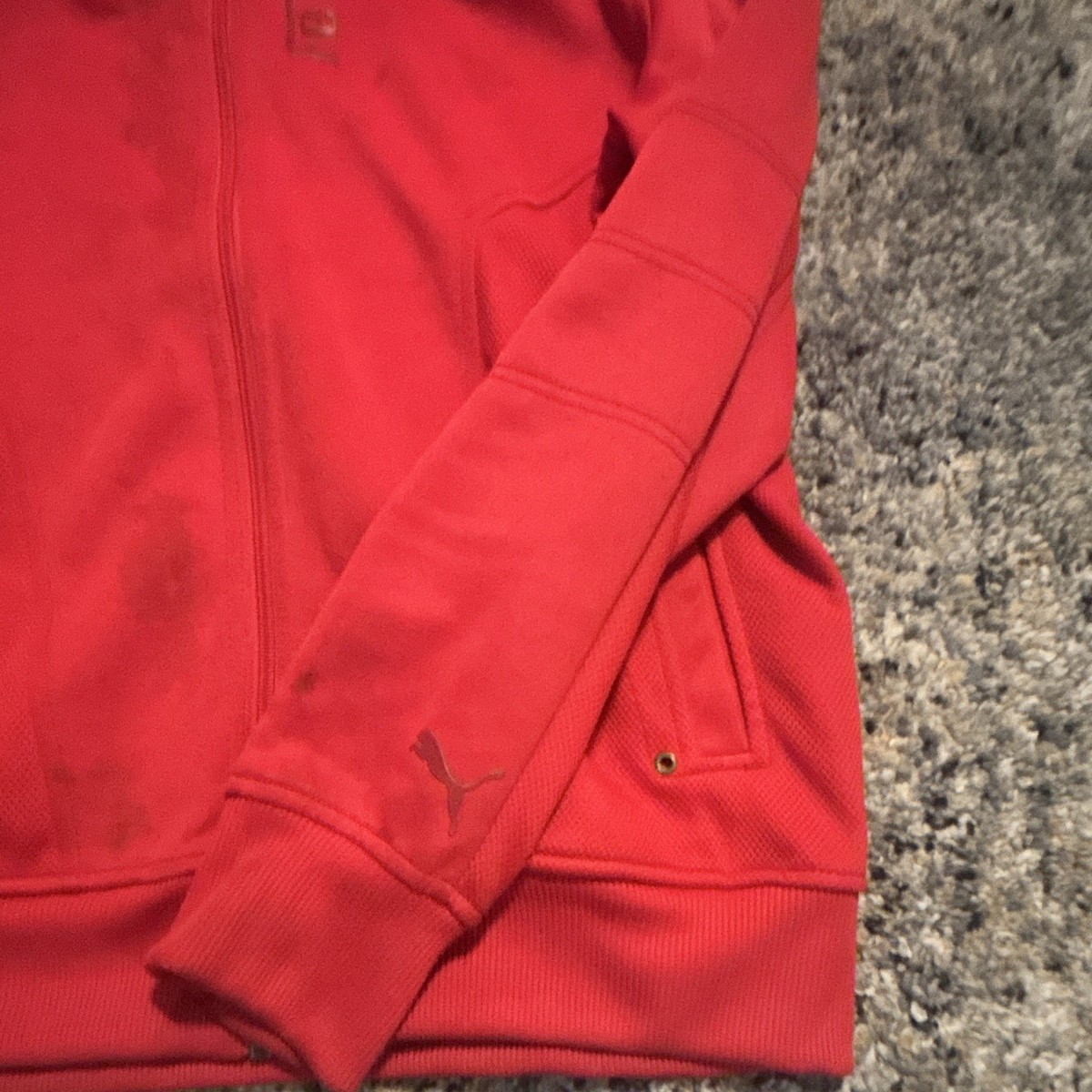 PUMA Scuderia Ferrari Red Full Zip Racing Formula 1 Jacket, Size M View 5