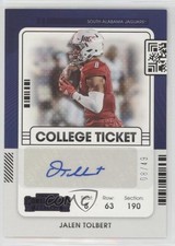 2022 Panini Chronicles Draft Picks Purple 8/49 Jalen Tolbert #CCT-JTO Auto xr1