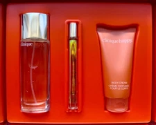 Clinique Happy Parfum Spray & Body Cream 3pc Gift Set New In Box