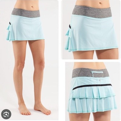 Lululemon Pace Setter Skort Aquamarine 4 Reg