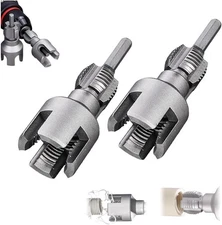 2Pcs 1/2''&3/4'' Water Pipe Integrated Internal & External Pipe Threading Tool