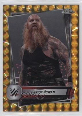 2025 Topps Chrome WWE Gold Geometric Refractor 30/50 Erick Rowan #49 0z8w