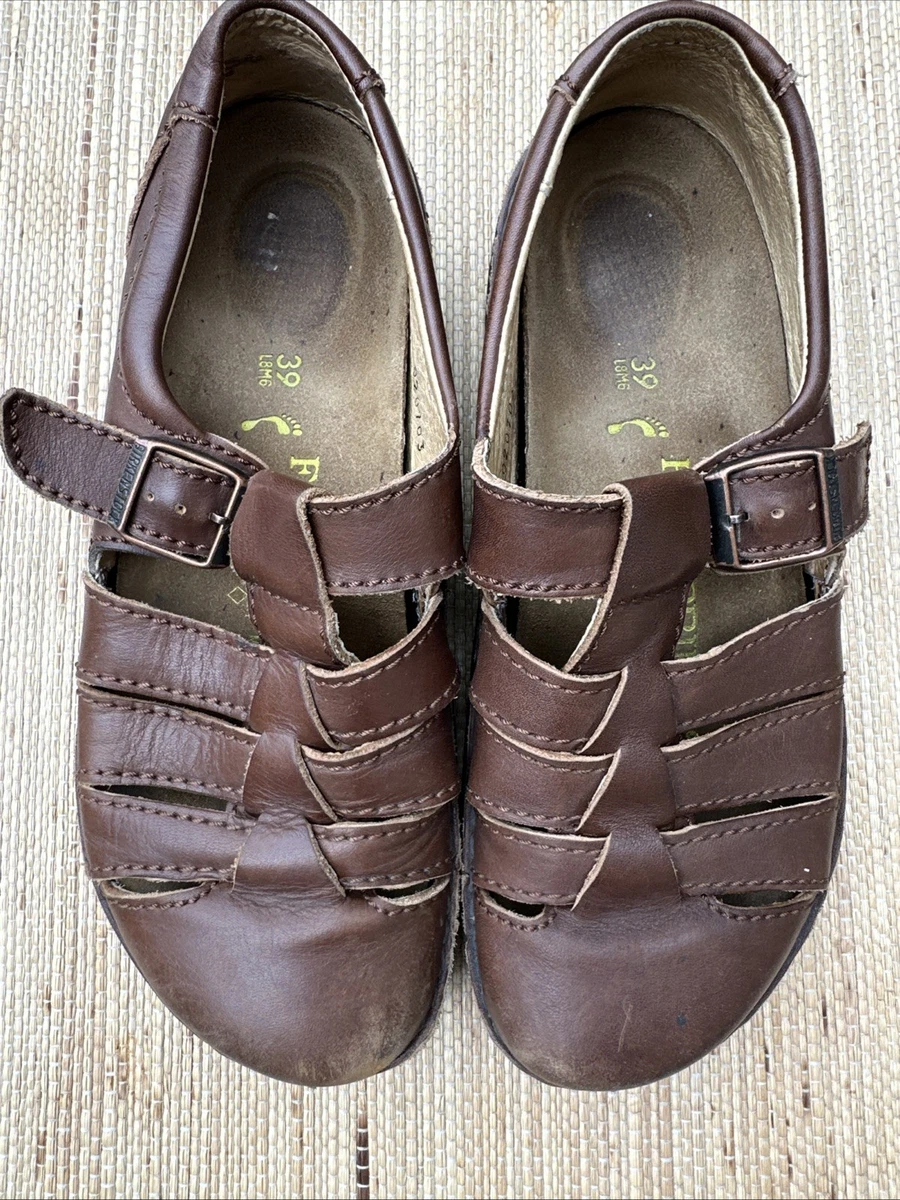 Birkenstock Leather Upper Brown Casual Shoes for Men for  display picture 3