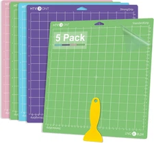 Cutting Mat, 5 Pack Cutting Mat 12X12(Standard, Light, Strong, Fabricgrip) Compa