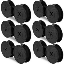 6 Pack Typewriter Ribbon Universal Twin Spool Ribbon Twin Spool Pack for Most...